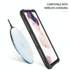 For Galaxy S20 Ultra PC + Silicone Three-piece Shockproof Protection Case(Black)