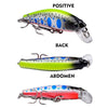 PROBEROS DW592 Sinking Minnow Lure Long Casting Fake Bait Bionic Plastic Hard Bait(Color D)
