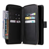 For Samsung Galaxy S25+ 5G 9-Card Slots Zipper Wallet Bag Leather Phone Case(Black)