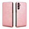 For Samsung Galaxy A15 5G / 4G Magnetic Vertical Flip Leather Phone Case(Rose Gold)
