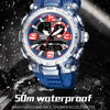 SMAEL 1921 Outdoor Sports Waterproof Men Luminous Time Watch Electronic Watch(Orange)