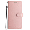 For Samsung Galaxy S25 5G Silk Texture Horizontal Flip Leather Phone Case(Rose Gold)