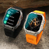 K57 Pro 1.96 Inch Bluetooth Call Music Weather Display Waterproof Smart Watch, Color: Silver Three-beads