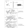 ZBToys 812pcs High Difficulty Metal Model Assembled Intelligence Hand Assembled Screwdriver Gear Transmission Mechanical Blocks