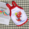 Red Dinosaur Mesh Dog Vest XXL - Breathable Summer Pet Clothes