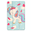 For Lenovo Tab M8 4th Gen / TB-300FU Custer Painted 3-Fold Holder Leather Tablet Case(Unicorn)