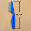 5x Pet Flea Combs, Fine-Tooth Steel, 18.5cm, White
