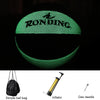 U-9007 3 in 1 No.7 Semi-luminous PU Leather Basketball + Inflator + Ball Bag Set for Adults