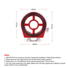 Car Modification Oil Temperature and Oil Pressure Gauge Adapter (Red)