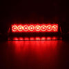 8W 800LM 8-LED Red Light 3-Modes Adjustable Angle Car Strobe Flash Dash Emergency Light Warning Lamp with Suckers, DC 12V