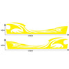 2 PCS/Set D-467 Waves Pattern Car Modified Decorative Sticker(Yellow)