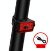 WEST BIKING Bike USB Warning Tail Light Night Riding Helmet Light(Red)