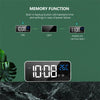 Bedside Alarm Clock Sound Control Mirror LED Music Clock (White)