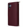 For Samsung Galaxy A06 Nine-card Slots Zipper Wallet Bag Leather Phone Case(Wine Red)