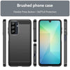 For Samsung Galaxy A26 5G Carbon Fiber Brushed Texture TPU Phone Case(Black)
