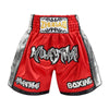 ZhuoAo Boxing Shotgun Clothing Training Fighting Shorts Muay Thai Pants, Style: Red Silver(XL)