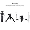 PULUZ 20cm Pocket Plastic Tripod Mount with 360 Degree Ball Head for Smartphones, GoPro, DSLR Cameras(Black)