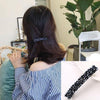 Fashion Girls Headwear Crystal Rhinestone Elastic Hair Clip Hair Accessories(Dark blue)