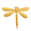 Dragonfly Shape Car Metal Body Decorative Sticker (Gold)