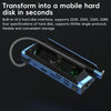 YCE-V279 10 in 1 USB-C Gaming Dock Station Hard Disk Enclosure with Detachable Fan(Blue Black)