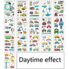 20 PCS Waterproof Children Luminous Cartoon Transport Car Tattoo Sticker(Ei-272)
