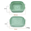 Air Fryer Grill Mat High Temperature Resistant Silicone Baking Tray, Specification: Square Green