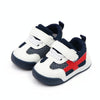 D2678 Autumn Baby Shoes Super Skin Children Sport White Shoees, Size: 16(Dark Blue)