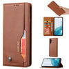 For Samsung Galaxy S25 5G Knead Skin Texture Flip Leather Phone Case(Brown)
