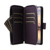 For Samsung Galaxy A35 Nine-card Slots Zipper Wallet Bag Leather Phone Case(Dark Purple)