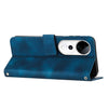 For vivo V40 / V40 Pro / T3 Ultra Dream Triangle Leather Phone Case with Lanyard(Blue)