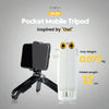 Fotopro SY-101 Pocket Mini Tripod Mount with Phone Clamp for Smartphones (Black)