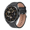HDT 3 Max 1.6 inch Leather Band IP67 Waterproof Smart Watch Support Bluetooth Call / NFC(Black)