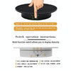 20cm USB Electric Rotating Turntable Display Stand Video Shooting Props Turntable for Photography, Load: 8kg(White Base Black Velvet)