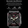 TK12 1.96 inch IP67 Waterproof Leather Band Smart Watch Supports ECG / Remote Families Care / Bluetooth Call / Body Temperature Monitoring(Brown)