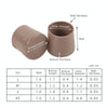 4 Pairs Noise Cancelling Heel Covers Anti-Slip High Heels Protective Caps, Size:XS(Brown)