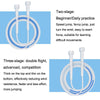 Children Speed Skipping Sports Rope, Style: 3 Sections 2.8m (White Pink)