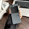 For Samsung Galaxy Z Flip6 5G Carbon Fiber PC MagSafe Phone Case(Black)