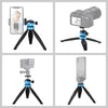 PULUZ 20cm Pocket Plastic Tripod Mount with 360 Degree Ball Head for Smartphones, GoPro, DSLR Cameras(Blue)