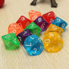 4 PCS Transparent Polyhedron Outdoor Bar Family Party Game Dice(Random Color Dlivery)