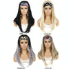 Colored Small Dirty Braid Wig Headgear Hair Band Style Small Braid Wig Headgear(1BTGRAY#7 Leopard Print)