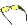 UV Protection Yellow Resin Lens Reading Glasses with Currency Detecting Function, +2.50D