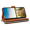 For Samsung Galaxy A14 Nine-card Slots Zipper Wallet Bag Leather Phone Case(Brown)