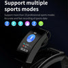 K50 1.08 inch Silicone Band Earphone Detachable IP67 Waterproof Smart Watch Support Bluetooth Call(Black)