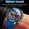 OLEVS 9936 Men Multifunctional Sports Waterproof Quartz Watch(Black)