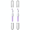 2pcs 3-in-1 Multi-purpose Bluetooth Earphone Cleaning Pen Keyboard Cleaning Brush(Purple)