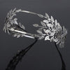 2pcs Metallic Leaves Branch Crown Hair Band Wedding Tiara Hair Accessories(Gold)