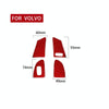 Car Window Lift Button C Decorative Sticker for Volvo V60 2010-2017, Right Drive (Red)