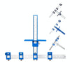 Woodworking Aid Tool Handle Punch Locator Cabinet Door Hole Opener Blue HD Set