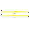 D-730 Stripe Pattern Car Modified Decorative Sticker(Yellow)