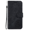 For Realme 13+ Global Little Tiger Embossed Leather Phone Case(Black)